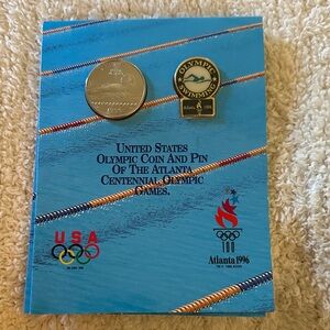 Atlanta 1996 Olympic Coin and Pin Set